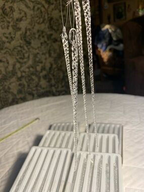 Lot of Silvestri brand glass icicle ornaments